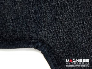 FIAT 500 Floor Mats - Premium Carpet - LUXUS - Rear Set - Black